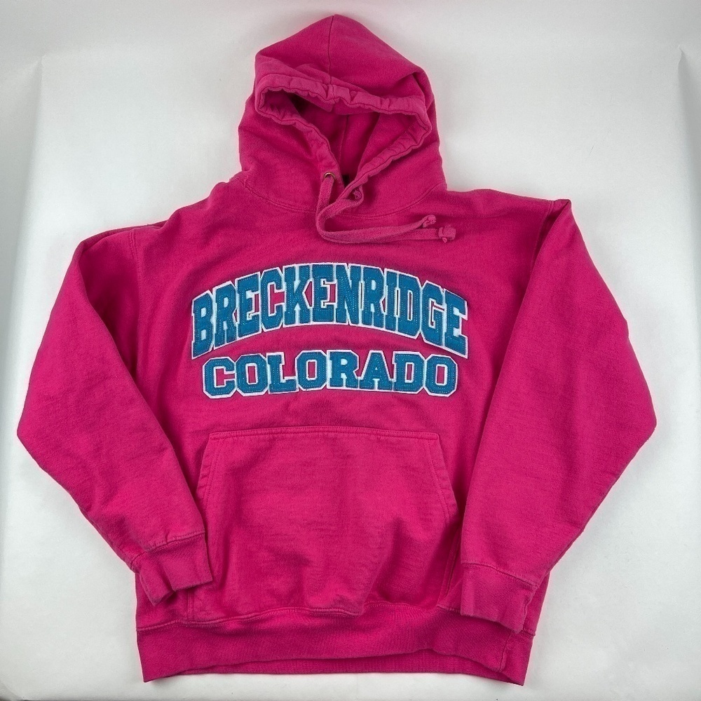 Lost Creek Outfitters Hoodie Womens Medium Pink Breckenridege Colorado